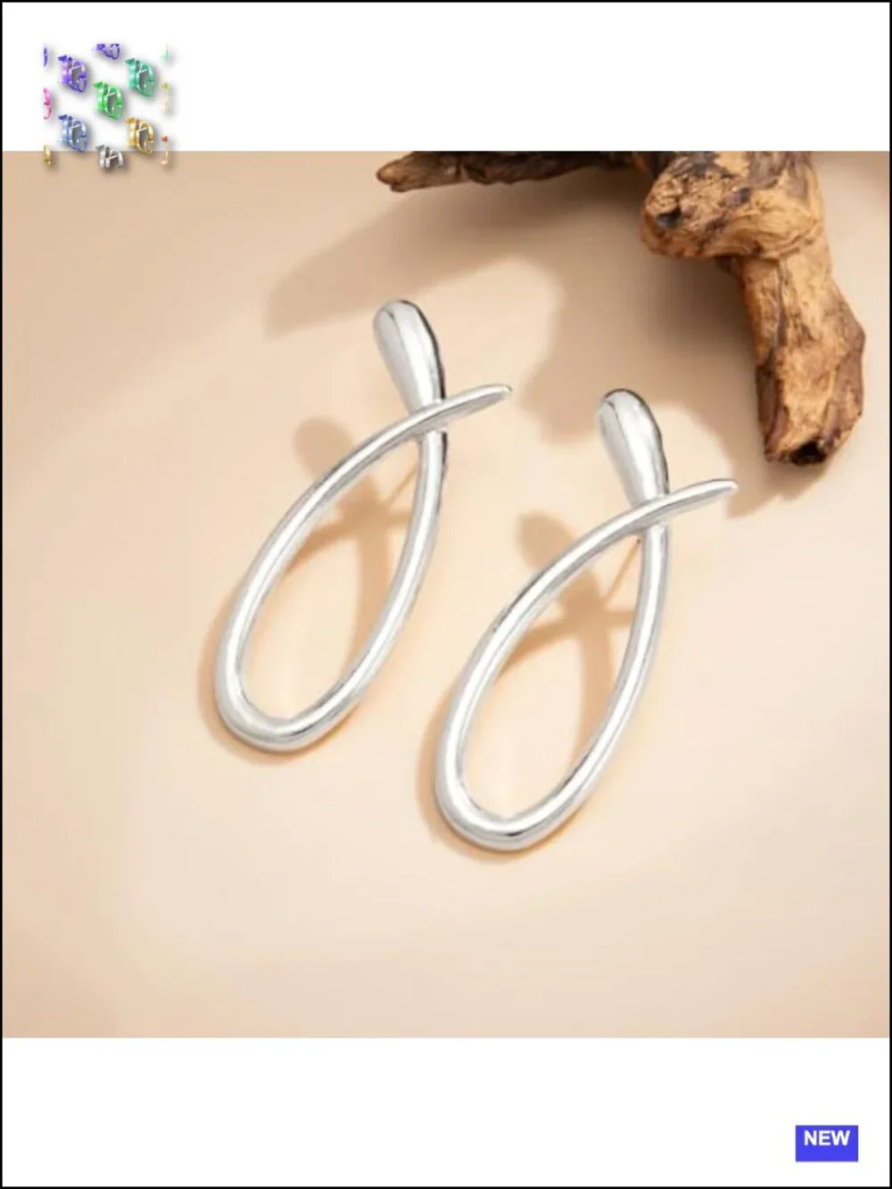Gold Geometric Statement Earrings, Irregular Snake Dangle Stud Earrings for